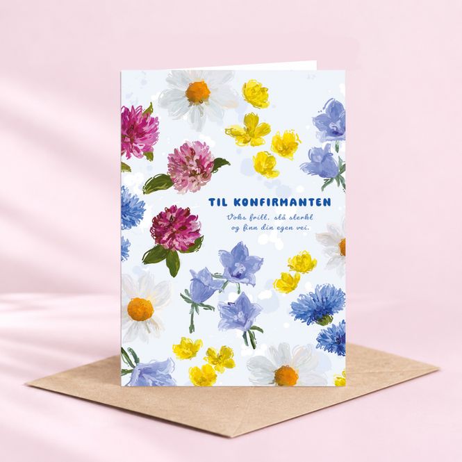 Hovedbilde TIL KONFIRMANTEN VILLBLOMSTER - foldbart ...
