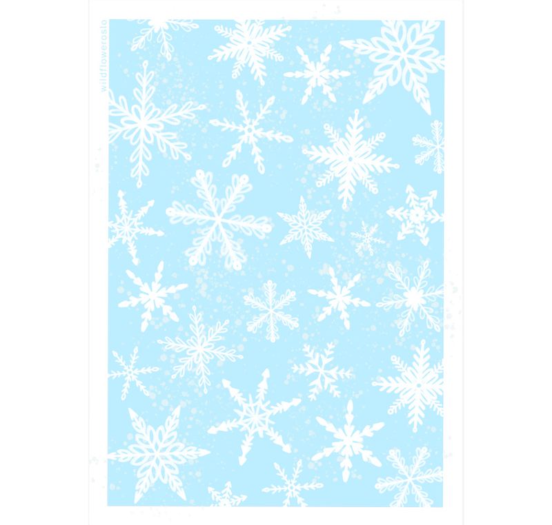 Snøkrystall A6 